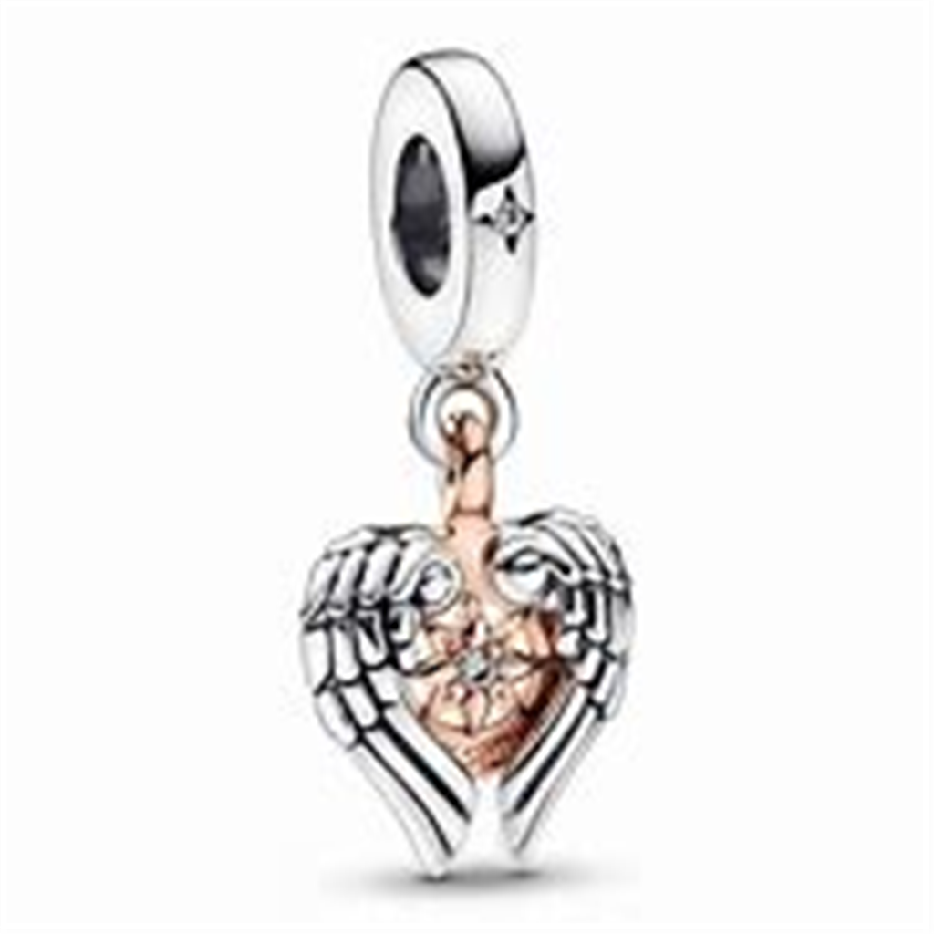 Pandora Moments Celestial Compass Angel Wings Dangle Charm