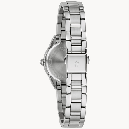 Bulova Ladies Sutton Light Blue Dial And Stainless Steel Bracelet Watch