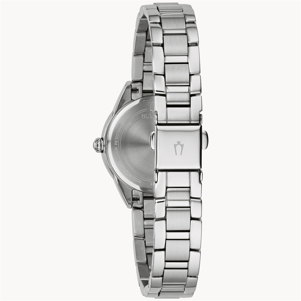 Bulova Ladies Sutton Light Blue Dial And Stainless Steel Bracelet Watch