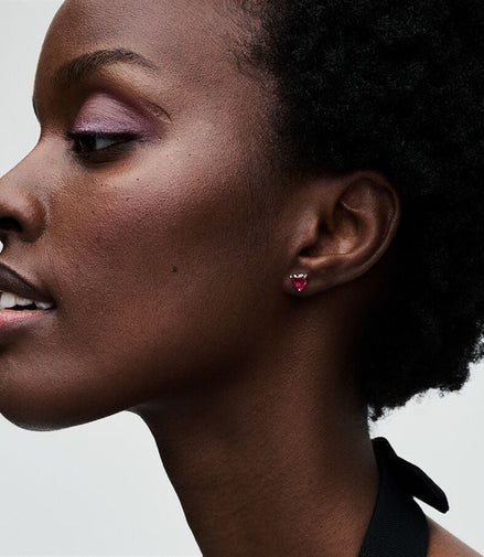 Pandora Moments Red Heart Stud Earrings