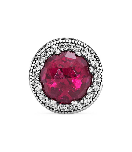 Pandora Sparkling Cerise Pink Charm