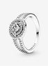 Pandora Timeless Sparkling Double Halo Ring Size 5