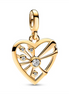 Pandora ME Heart And Rays Medallion Charm