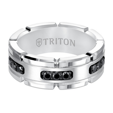 Frederick Goldman Comfort Fit Black Diamond Goldman Band