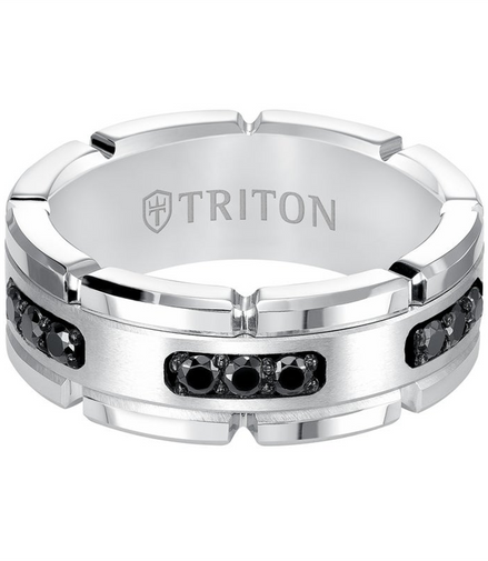 Frederick Goldman Comfort Fit Black Diamond Goldman Band