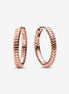 Pandora Moments Small Charm Hoop Earrings