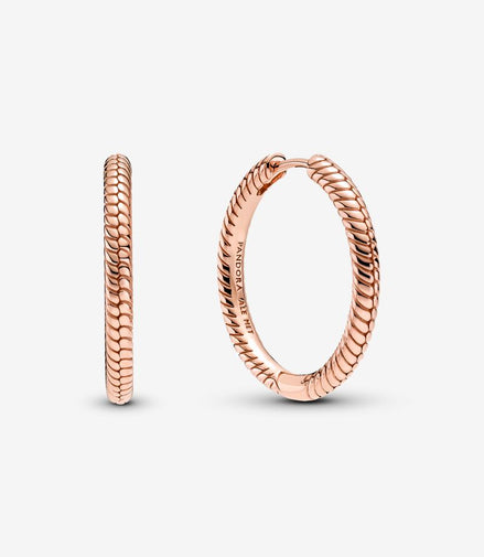 Pandora Moments 25mm Charm Hoop Earrings