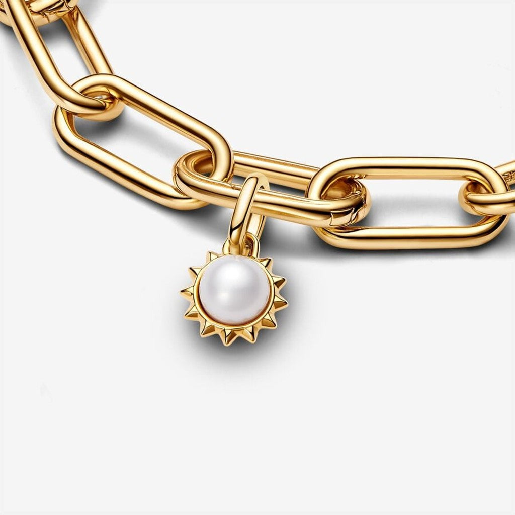 Pandora ME Treated Freshwater Cultured Pearl Sun Mini Dangle Charm