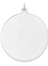 Engravable Sterling Silver  Rhodium Plated Disc
