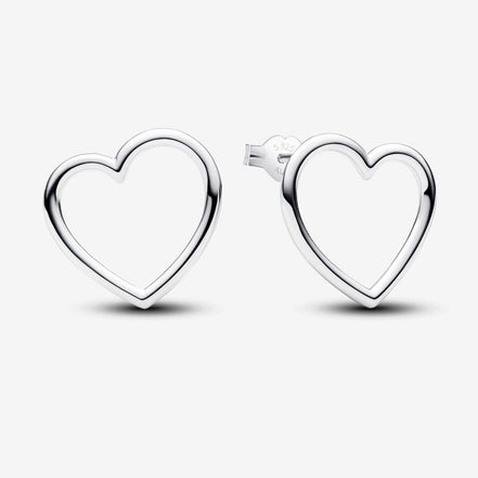 Pandora Moments Front-Facing Heart Stud Earrings