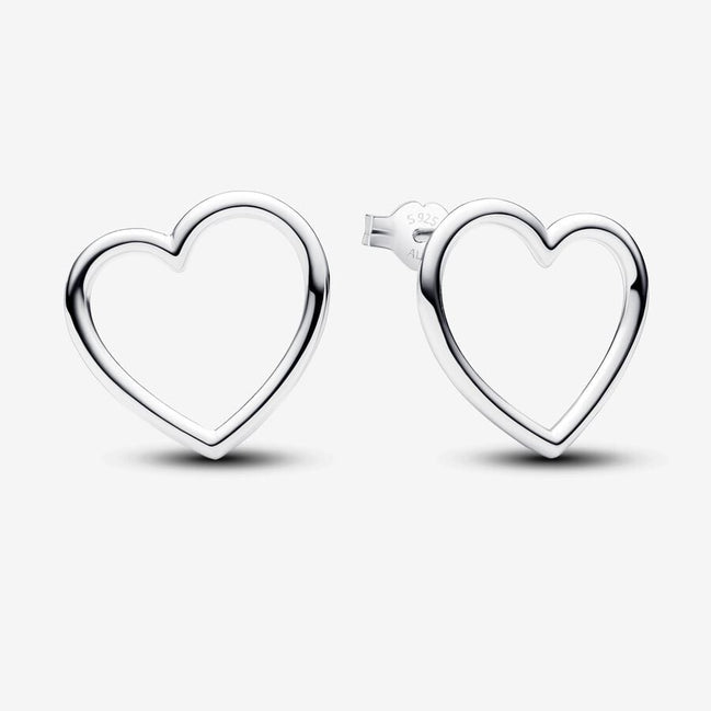 Pandora Moments Front-Facing Heart Stud Earrings