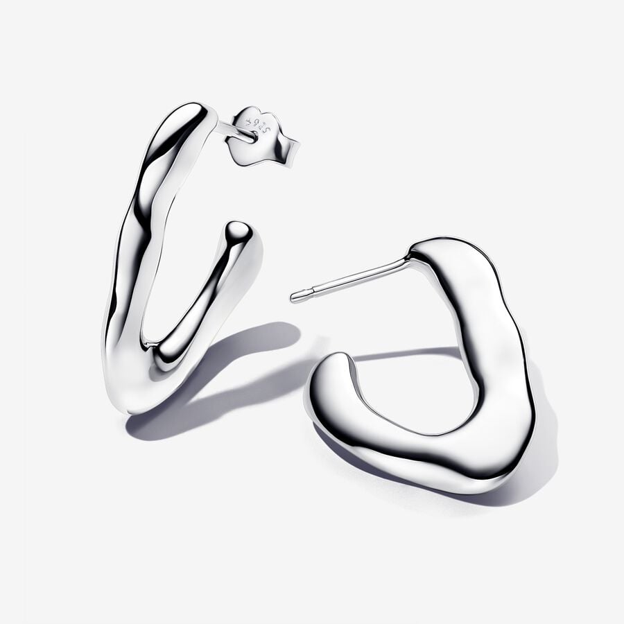 Pandora Essence Organically V-Shaped Open Hoop Earrings