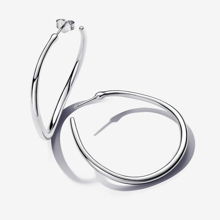 Pandora Essence Organically Shaped 42 mm Open Hoop Earrings