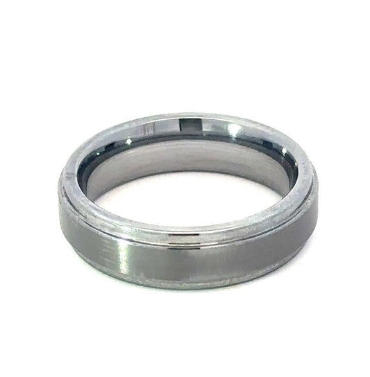 Goldman 6MM GrayTungsten Wedding Band Ring