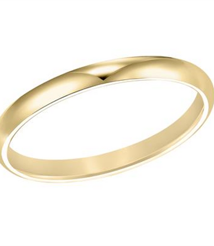 Frederick Goldman 14K Yellow Gold Low Dome Comfort Fit Size 6