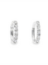 14K White Gold And 1.20 CTW Diamond Hoop Earrings