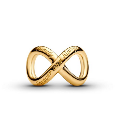 Pandora Moments Forever And Always Infinity Gold-Plated Charm