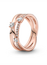 Pandora Timeless Sparkling Triple Band Ring Size 6