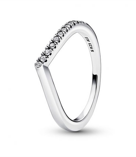 Pandora Timeless Wish Half Sparkling Ring Size 8.5