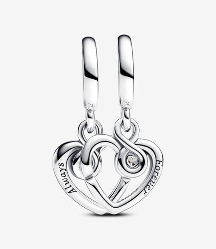 Pandora Moments "Forever & Always"  Splittable Dangle Charm