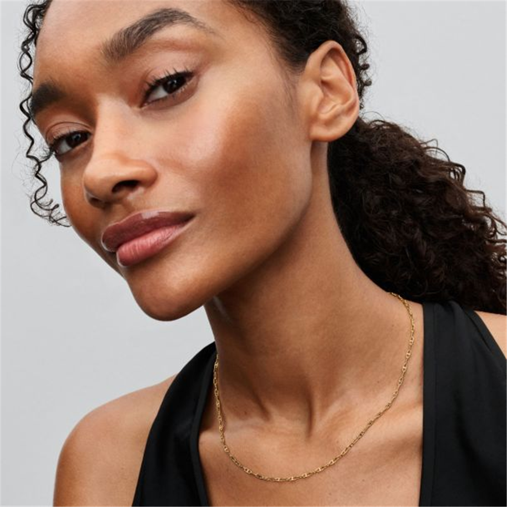 Pandora Anchor Gold-Plated Chain Necklace Size 55