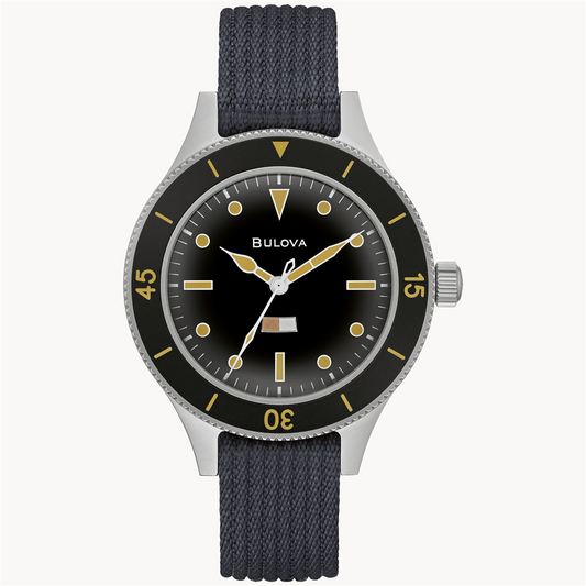 Bulova Men's Archive MIL-Ships-W-2181 Automatic Black Dial Watch
