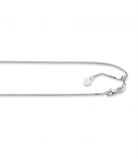 14K Gold Adjustable 22" Box Chain