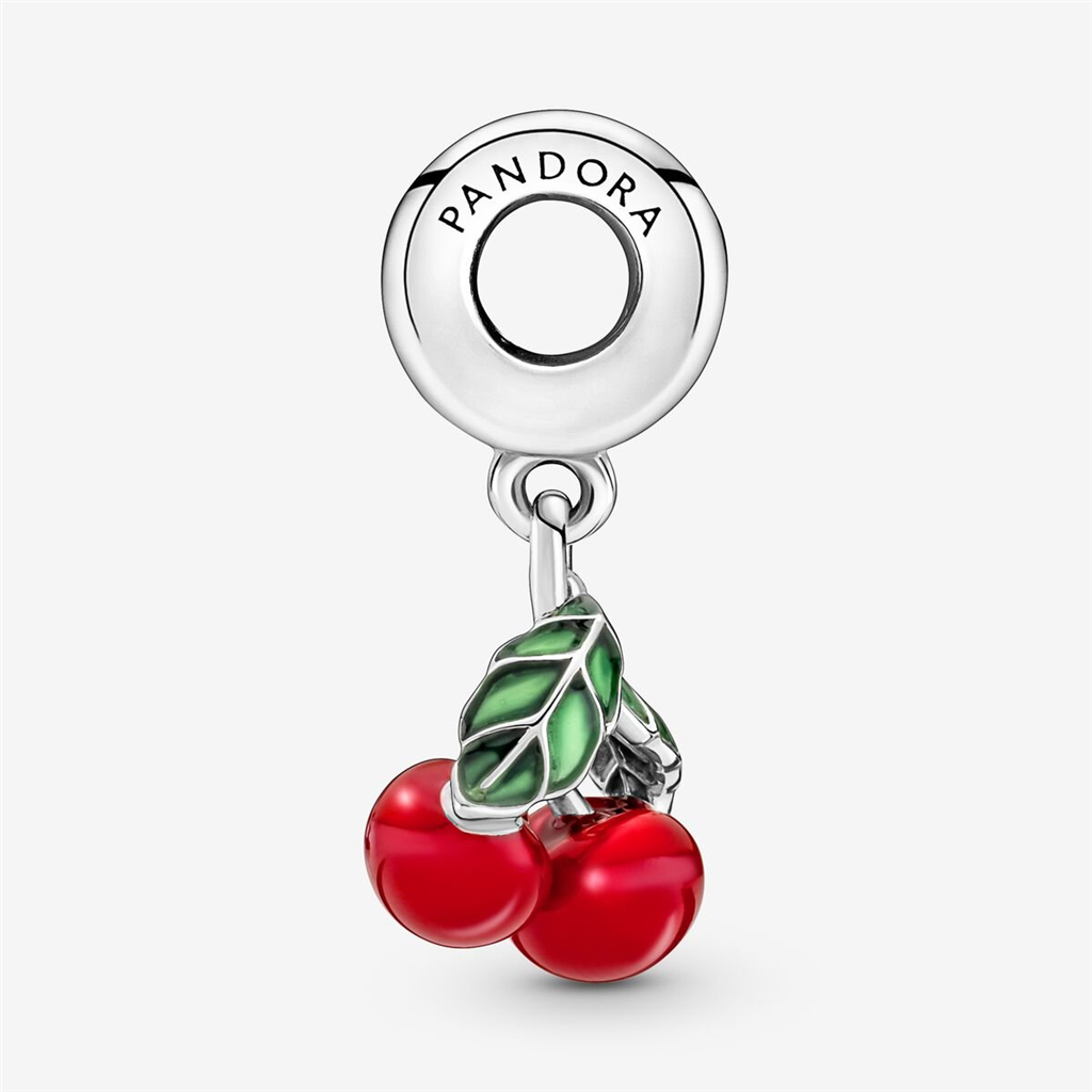 Pandora Moments Asymmetrical Cherry Fruit Dangle Charm
