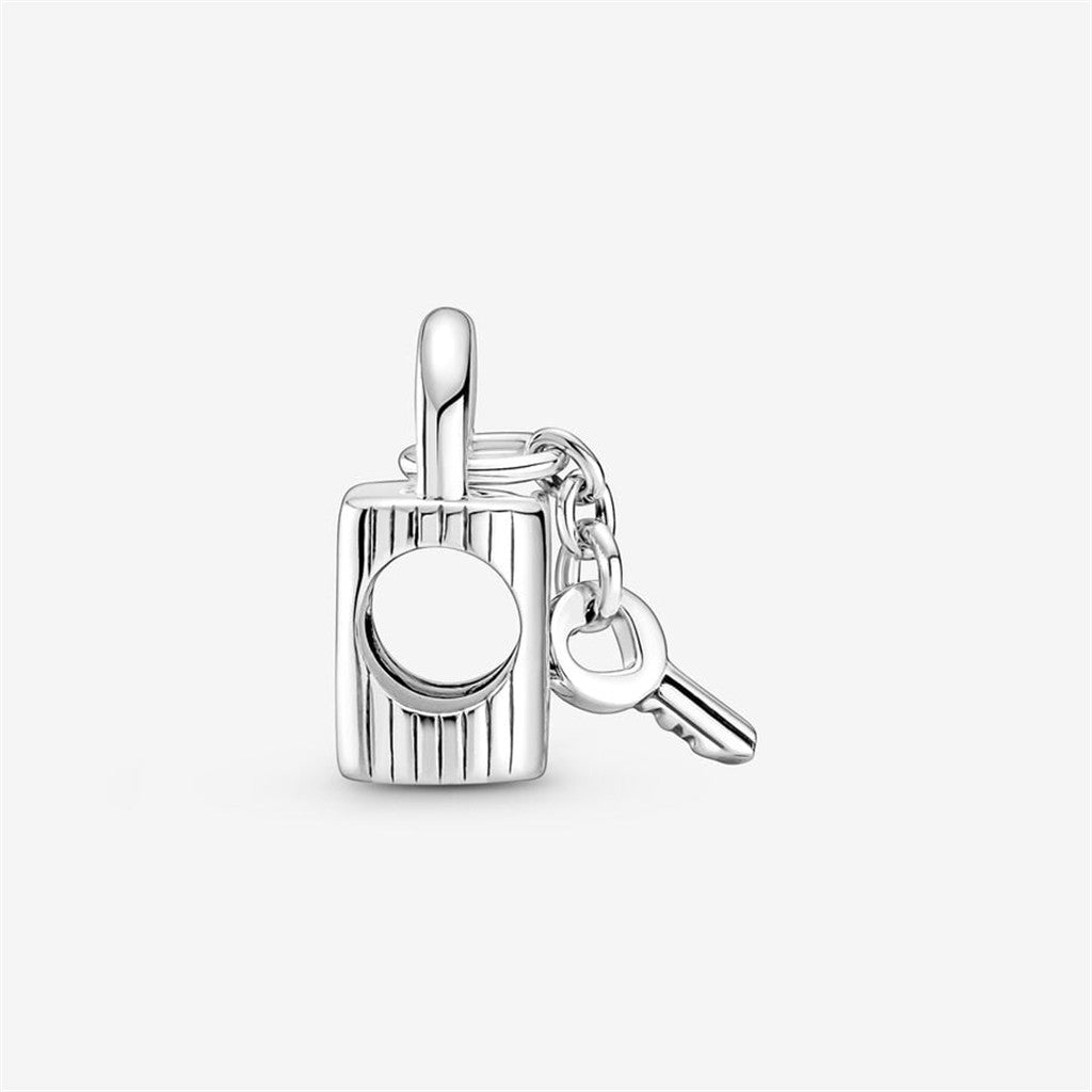 Pandora Moments Padlock & Heart Key Charm