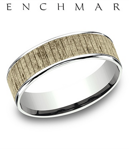 Benchmark "The Adler" Mens Comfort Fit Wedding Band