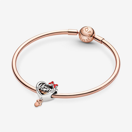 Pandora Disney Minnie Mouse Mom Heart Charm