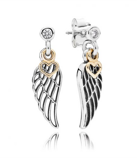 Pandora Moments Love And Guidance Angel Wing Dangle Earrings