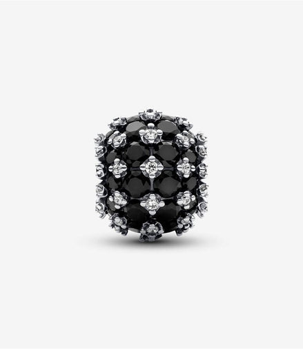 Pandora Moments Sparkling Pavé Round Black Charm