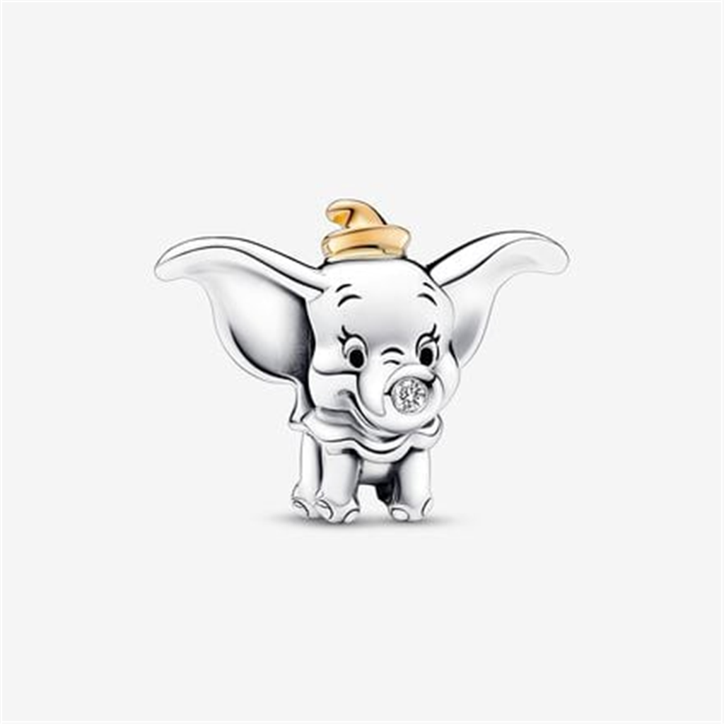 Pandora Disney 100th Anniversary 14K Gold And Lab Grown Diamond Dumbo  Charm