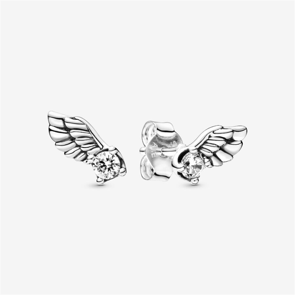 Pandora Moments Sparkling Angel Wing Stud Earrings