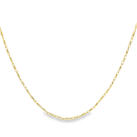 Oro Alexander 14K Yellow Gold 0.9 mm Adjustable Chain