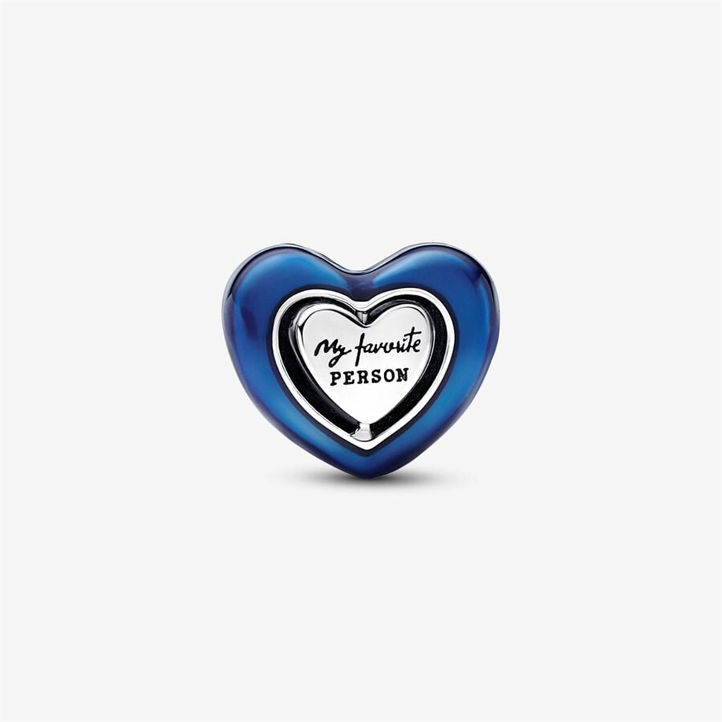 Pandora Moments Blue Spinnable Heart Charm