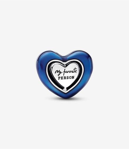 Pandora Moments Blue Spinnable Heart Charm