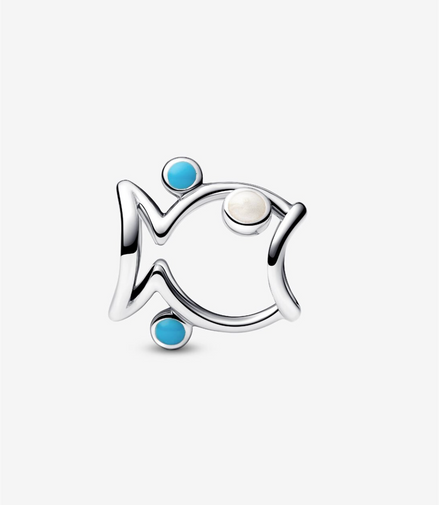 Pandora Openwork Fish Charm Sterling Silver