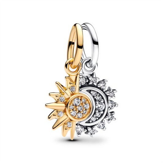 Pandora Moments Splittable Sun And Moon Dangle Charm