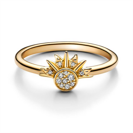 Pandora Celestial Sparkling Sun Ring Size 60