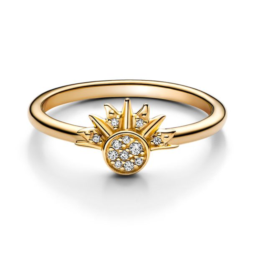 Pandora Celestial Sparkling Sun Ring Size 60