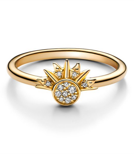 Pandora Celestial Sparkling Sun Ring Size 60