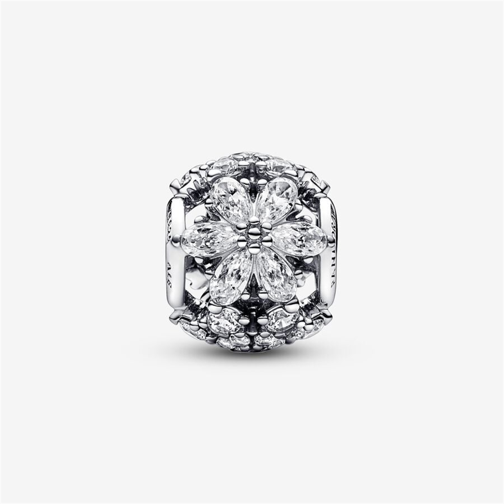 Pandora Timeless Sparkling Herbarium Cluster Round Charm