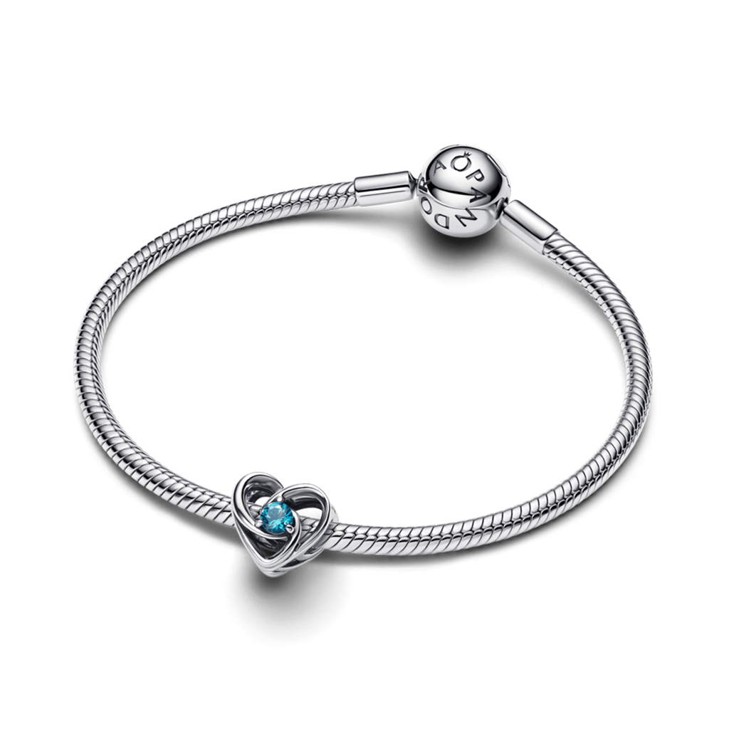 Pandora Moments Heart of Eternity Blue Charm