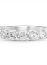 14K White Gold 2 CTW Lab Grown Round Diamond Band