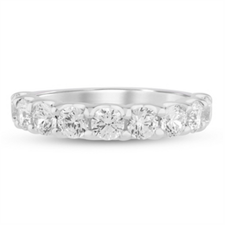 14K White Gold 2 CTW Lab Grown Round Diamond Band