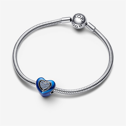Pandora Moments Blue Spinnable Heart Charm