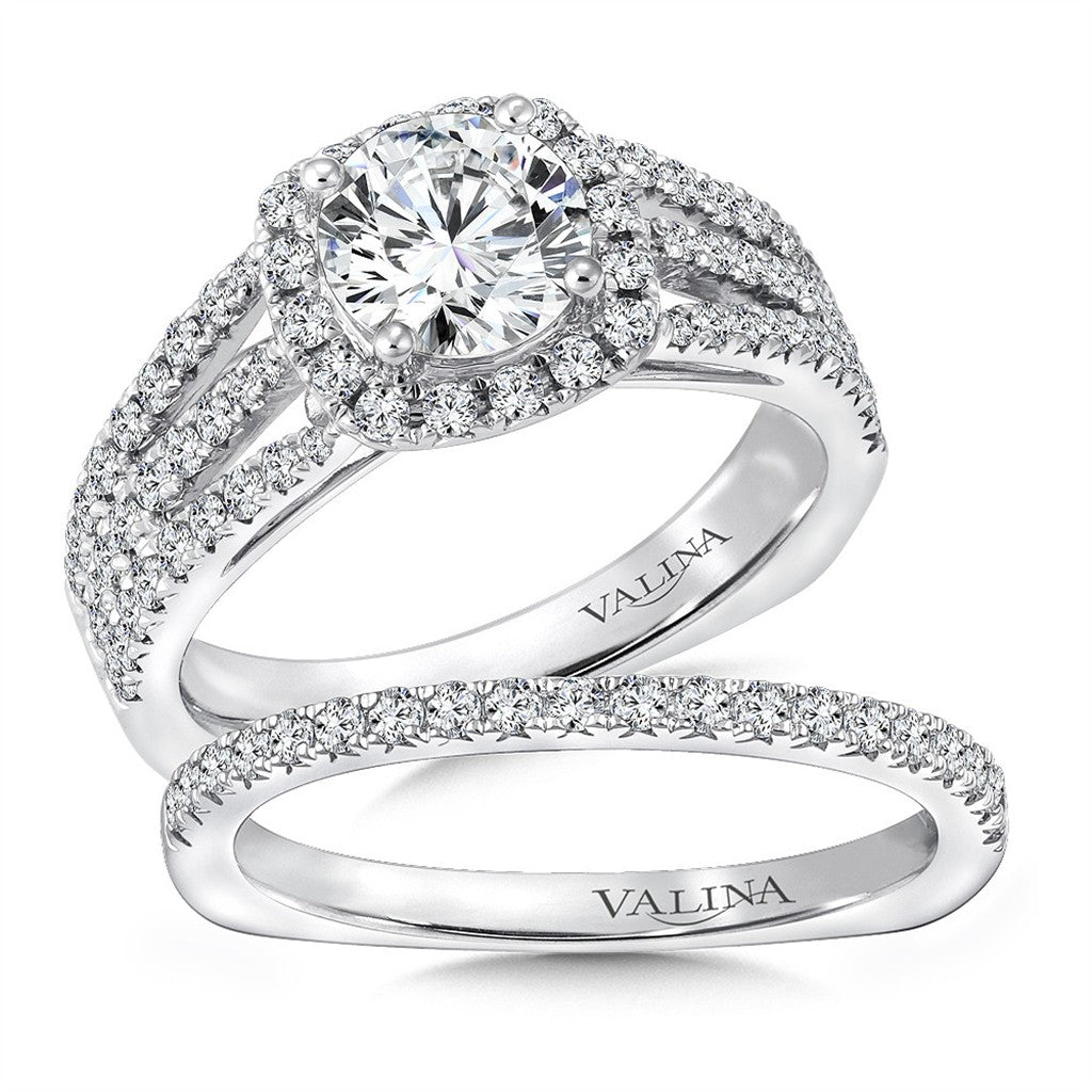 14K White Gold And 0.63 CTW Semi-Mount Engagement Ring