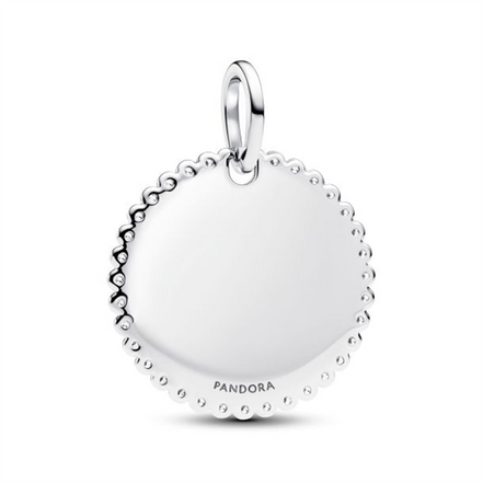 Pandora Engravable Round Tag Pendant